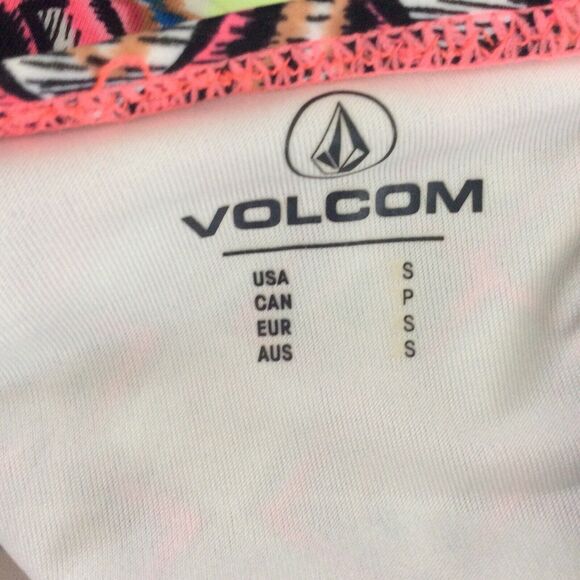 Volcom Swimwear Bikini Top Multicolor Print Strapless - Picture 5 of 5